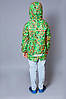 Утеплена куртка-вітровка на флісі для хлопчика 4-9 років (Різм. 110-134) ТМ "Модний карапуз" Зелено-жовтогарячий 03-00693-0, фото 2