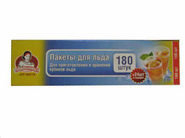 Пакети для льоду (180+24) Короб. Помiчниця (1 пачка)