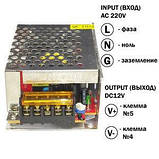 Блок живлення Biom DC12 36 W 3 А TR36-12, фото 2