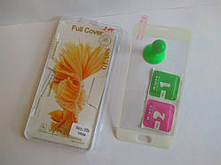 Захисне скло з білими рамками для Meizu m5s біле 2,5d