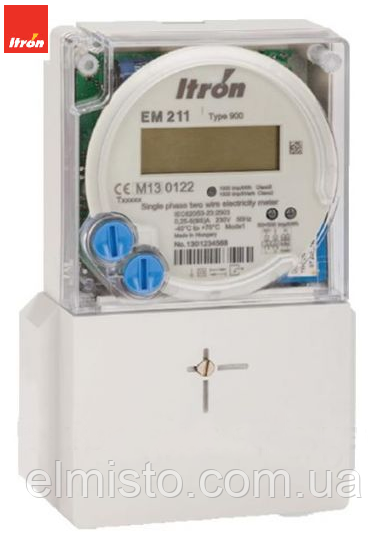 Лічильник електроенергії Itron EM 211 тип 900 220 В 5 (60) А багатотарифний 1-фазний IP54, Угорщина