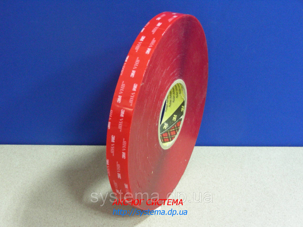 3M™ VHB™ 4905 - Акриловий двосторонній скотч 3M (клей в стрічці) прозорий, 6,0х0,5 мм, рулон 66 м, PE лайнер