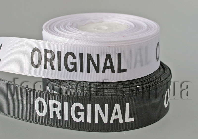 Стрічка репсова Original брендована 2,5 см 25ярд