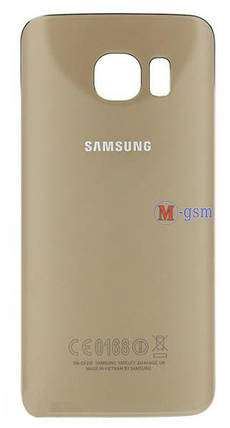 Задня кришка Samsung G925 S6 Edge Gold, фото 2