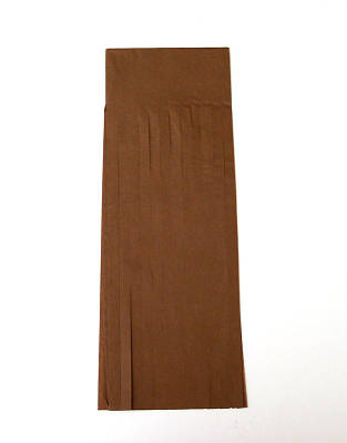 Паперова гірлянда-тассел з тіш'ю «Chocolate», набір з 5 шт.