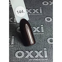 Гель-лак OXXI Professional № 144 (очень темный коричневый с микроблеском), 10 мл