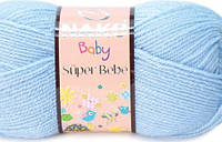 Nako BABY SUPER BEBE (Бейби cупер бебе) № 23070 светло-голубой ( Пряжа 100% акрил, нитки для вязания)