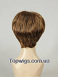 Перука - полусистема для літа Tina Mono Original мелірування русявий кольору, фото 4