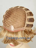 Перука - полусистема для літа Tina Mono Original мелірування кольору блондин, фото 5