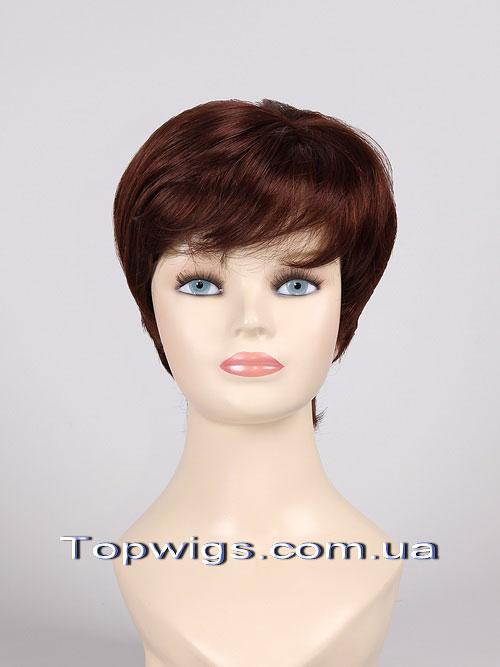 Перука - полусистема для літа Tina Mono Original кольору червоне дерево, фото 1