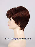 Перука - полусистема для літа Tina Mono Original кольору червоне дерево, фото 3