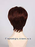 Перука - полусистема для літа Tina Mono Original кольору червоне дерево, фото 4