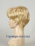 Перука - полусистема для літа Tina Mono Original кольору блондин з теплим відтінком, фото 3