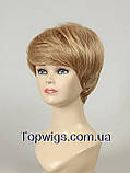 Перука - полусистема для літа Tina Mono Original кольору блондин золотого відтінку, фото 2