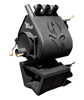 Опалювальна конвекційна піч Rud Pyrotron Кантрі 00 з декоративною обшивкою (чорна), фото 2