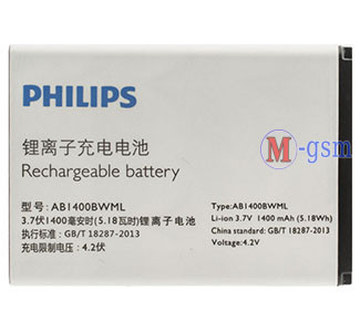 Акумулятор Philips s308 (AB1400bwml) (1400 mA/год )