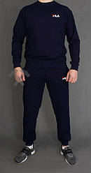 Спортивний костюм Філа чоловічий, брендовий костюм Fila трикотажний (на флісі і без) XS