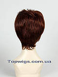 Перука - полусистема для літа Zizi Mono Original кольору червоне дерево, фото 4
