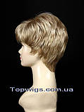 Перука - полусистема для літа Zizi Mono Original мелірування блондин з холодним відтінком, фото 3
