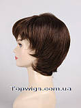 Перука - полусистема для літа Veronica Mono Original темно-русявий колір, фото 3