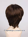 Перука - полусистема для літа Veronica Mono Original темно-русявий колір, фото 4