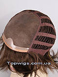 Перука - полусистема для літа Veronica Mono Original темно-русявий колір, фото 5