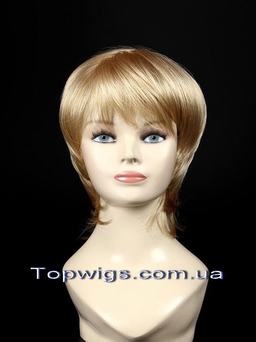 Перука - полусистема для літа Veronica Mono Original мелірування колір блондин з пшеничним відтінком, фото 1