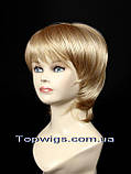Перука - полусистема для літа Veronica Mono Original мелірування колір блондин з пшеничним відтінком, фото 2