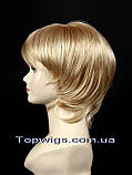 Перука - полусистема для літа Veronica Mono Original мелірування колір блондин з пшеничним відтінком, фото 3