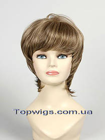 Перука - полусистема для літа Veronica Mono Original мелірування русявий колір з попелястим відтінком