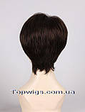 Перука - полусистема для літа Kit Mono Original колір шоколад, фото 4