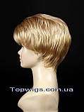 Перука - полусистема для літа Kit Mono Original мелірування блондин з пшеничним відтінком, фото 3