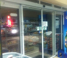 Автоматические двери Farwill ECOslide, АЗС "ЛУКОЙЛ" (г. Днепр) 30.01.2014 1