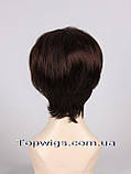 Перука - полусистема для літа Elena Mono Original колір шоколад, фото 4