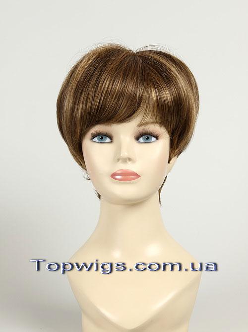 Перука - полусистема для літа Elena Mono Original мелірування темно-русявий, фото 1