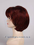 Перука - полусистема для літа Monica Mono Original з червоним відтінком, фото 3