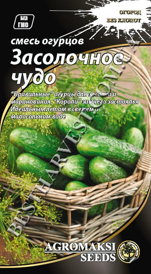 Насіння огірка «Засолочне диво» суміш сортів 0.3 г