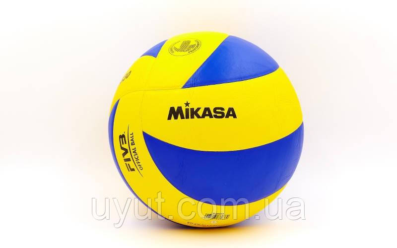 М'яч волейбольний Клеєний PU MIK MVA-330 (PU, No5, 5 сл.)