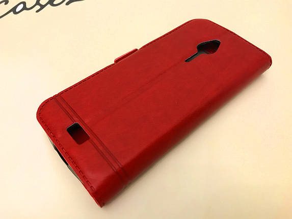 Шкіряний чохол-книжка Momax для Nokia 230 червоний, фото 3