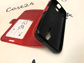 Шкіряний чохол-книжка Momax для Nokia 230 червоний, фото 5