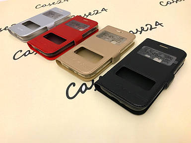 Кожаный чехол книжка Momax для Samsung Galaxy J1 mini SM-J105