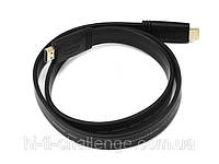 Плоский 24 AWG Premium High-Speed 3D HDMI 1.4 кабель Monoprice 0.9 метра