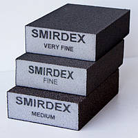 Абразивная губка Smirdex 100*70*25мм Very Fine (очень тонкая) P500-P600