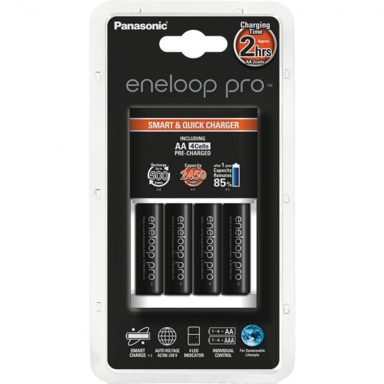Зарядний пристрій Panasonic Smart-Quick + Eneloop 4xAA 2500 mAh