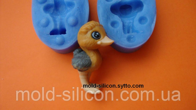 Силіконовий молд 3Д "Страусенок", фото 1