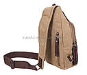 Чоловіча текстильна сумка 8663-3KHAKI бежева, фото 2