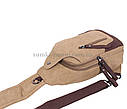 Чоловіча текстильна сумка 8663-3KHAKI бежева, фото 3