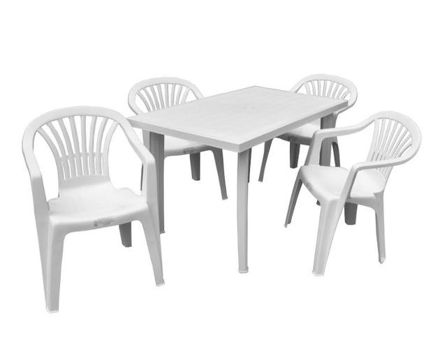 Комплект садовый Velo белый (стул - 4 шт)