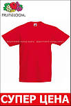 Дитяча червона футболка легка Original kids Fruit of the Loom, фото 3
