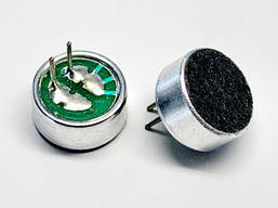 Електретний мікрофон EM9767P(9.7 mm x 6.7 mm) з ніжками